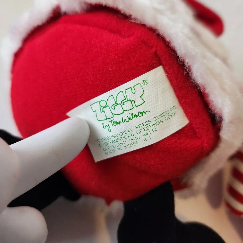 VTG 1980s ZIGGY Joy To You Jolly Christmas Plush Dolls‎ Lot Bundle Of 2